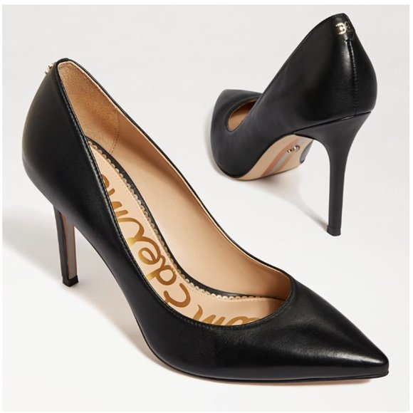 Sam Edelman Shoes - SAM EDELMAN Hazel Pattern Leather Pumps in‎ Black (10)